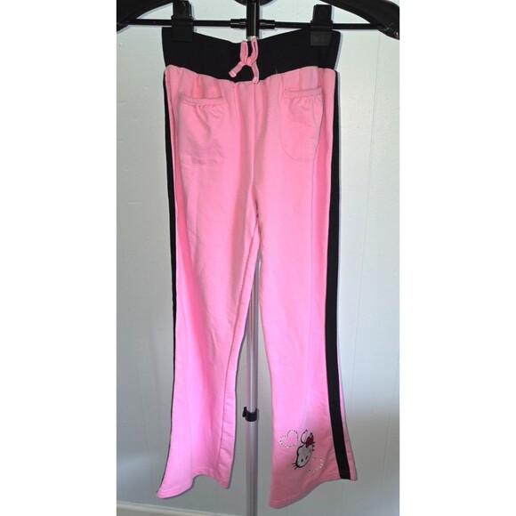 Hello Kitty Other - Hellow Kitty Lounge Sweatpants Doll Pink Rhinestones Pockets Girls 10